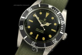 RLSV10022 Vintage 50s James Bond Sub 6536 SS/Nato Blk A-2836