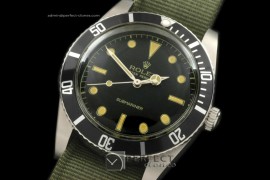 RLSV10023 Vintage 50s James Bond Sub 6205 SS/Nato Blk A-2836