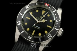 RLSV10024 Vintage 50s James Bond Sub 6205 SS/Nato Blk A-2836