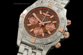 BLB01-02005 Chronomat B01 SS/RG/SS Brn Sticks A-775Ult V
