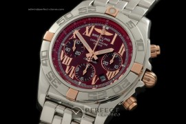 BLB01-02016 Chronomat B01 SS/RG/SS Red Roman A-775Ult V