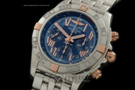 BLB01-02014 Chronomat B01 SS/RG/SS Blue Roman A-775 Ult V