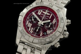 BLB01-01016 Chronomat B01 SS/SS Red Roman A-775Ult V 316F