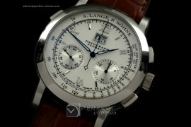 AL01021 Datograph Chrono/Date Cream SS/LE White Chronos Ven 75