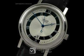 BR01008 Classique Automatic 4927 SS/LE Wht/Blk Asian Eta 2892