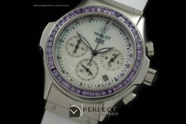 HBMD10051P MDM Chronograph SS/RU Pur-Bez White Jap Quartz