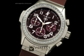 HBMD10054 MDM Chronograph SS/RU Diam Bez Brown Jap Quartz