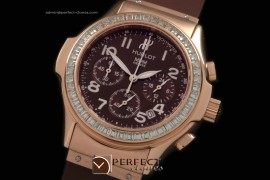 HBMD30054 MDM Chronograph RG/RU Diam Bez Brown Jap Quartz