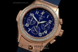 HBMD30053 MDM Chronograph RG/RU Diam Bez Blue Jap Quartz