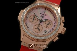HBMD30055 MDM Chronograph RG/RU Diam Bez MOP Pink Jap Quartz