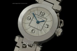 CARPS10036 Pasha Ladies 28mm SS/SS White Jap Quartz