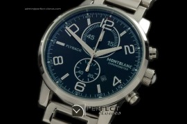 MB10056 Timewalker Flyback Chrono SS/SS Black Quartz Chrono
