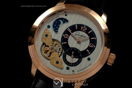 GL10019 Panaomatic Moonphase Tourbillon RG/LE Wht/Blk Asia 21J