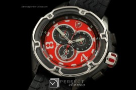 LAM01023R Mesh PVD/RU Red/Black Jap Quartz Chrono