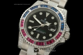 RLGS01016 SS/Diam Anni GMT SS/Diam Black Swiss Eta 2836 GMT