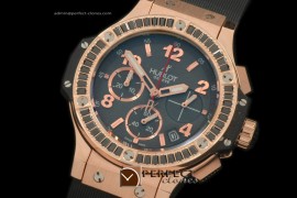 HB38-02037 Big Bang 38mm RG/Sq Blk/Diam/Ru Grey Jap Quartz