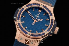 HB38-01076 Big Bang 38mm RG/Blu/Sq Rub/Ru CF Blue Swiss Quartz