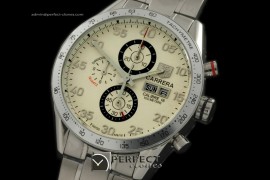 TGCA10102 Carrera 2008 Chrono SS White Jap Quartz Chrono