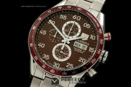 TGCA10104 Carrera 2008 Chrono SS Brown Jap Quartz Chrono