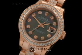 RDJLR10212 RG Diam Pres/Diam MOP Black Diam Dial Swiss Eta 2671