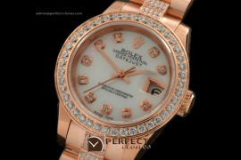 RDJLR10211 RG Diam Pres/Diam MOP White Diam Dial Swiss Eta 2671