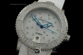 UNLD10001 Ladies Diver SS/Diam/RU White Asian 2813 21J