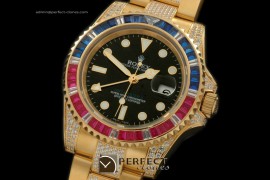 RLGF01016 YG/Diam Anni GMT YG/Diam Black Swiss Eta 2836 GMT