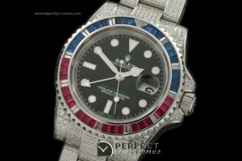 RLGS01026 SS/Diam Anni GMT SS/Diam Black Swiss Eta 2836 GMT