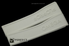 OMRU01003 Rubber Strap for Omega Ploprof - White