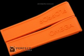 OMRU01002 Rubber Strap for Omega Ploprof - Orange