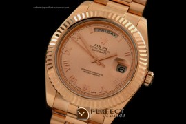 R41DDR00117 RG Pres Fluted Rose Gold Roman Asian 3156 V Serials