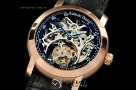 APJA01016 Jules Audemars Skeleton Tourbillon RG/LE Black Tourbi