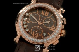 CPSPC10221 Happy Sports Chrono RG/LE/Diam Grey Swiss Eta Qtz