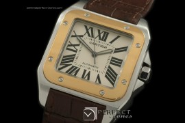 CARS00099BR Santos 10Men TT/LE White Swiss Eta 2892 Ult Ver