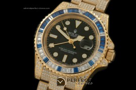 RLGF01025 YG/Diam Anni GMT YG/Diam Black Swiss Eta 2836 GMT