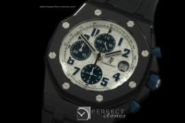 AAP10065 Royal Oak Chronograph PVD/RU Navy White A-775Sec@