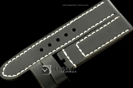 PNA01004 24/22 Calf Leather Blk/Wht Stitches for 44mm Panerai