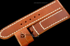 PNA01002 24/22 Calf Leather Tan/White Stitches for 44mm Panerai