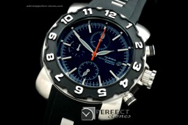 NU10012 Mens Automatic Chrono SS/RU Black Jap Quartz Chrono