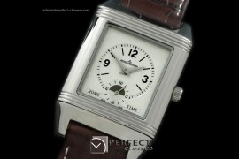 JL01021 Reverso Classique Jumbo SS/LE White/Black Asian 2813 Aut