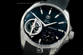 TGCA00107 Grand Carrera Pendulum SS/RU Blk Asian Unitas 6498