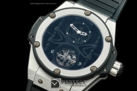 HBKPT10051 King Power Tourbillon SS/RU Black Asia Auto 23J