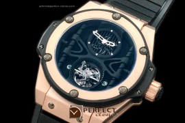 HBKPT10053 King Power Tourbillon RG/RU Black Asia Auto 23J