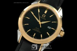 OMDE00112 Deville SS/YG/LE Black Asian 2824 28800bph