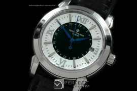 PP10077 Calastrava SS/LE White/Black Swiss Eta 2824-2