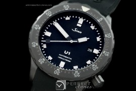 SI01009 U-Black Automatic SS/RU Black Swiss Eta 2836