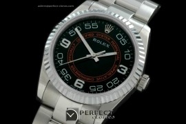 RLOY01001 New Design Oyster Fluted SS/SS Black Swiss Eta 2836-2