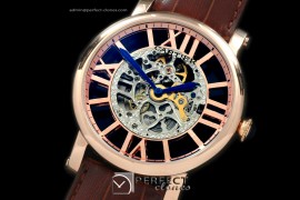 CARDC10022 Ronde De Cartier RG/LE Skeleton Asian 2813 21J H/W