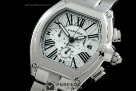 CARR01101 Roadster XL Chrono SS/SS White Roman Asian 2813 21J