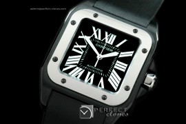 CARS00076 Santos 10Mid DLC/TI/NY Black Swiss Eta 2671 U